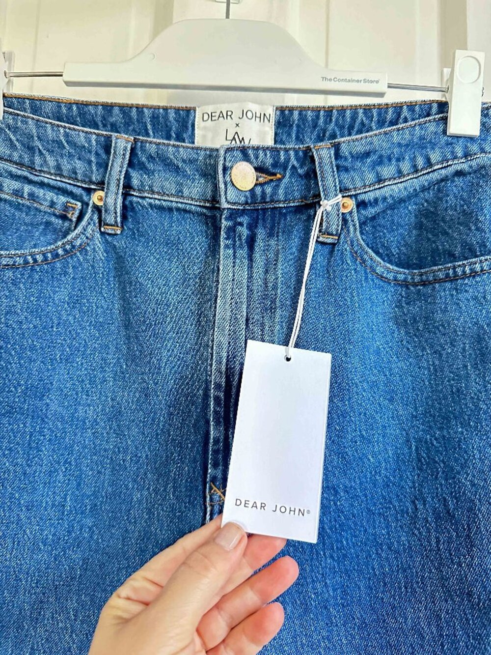 NWT Dear John Denim LINDSEY HIGH RISE STRAIGHT LEG JEAN MEDIUM Size 10 - Picture 4 of 7